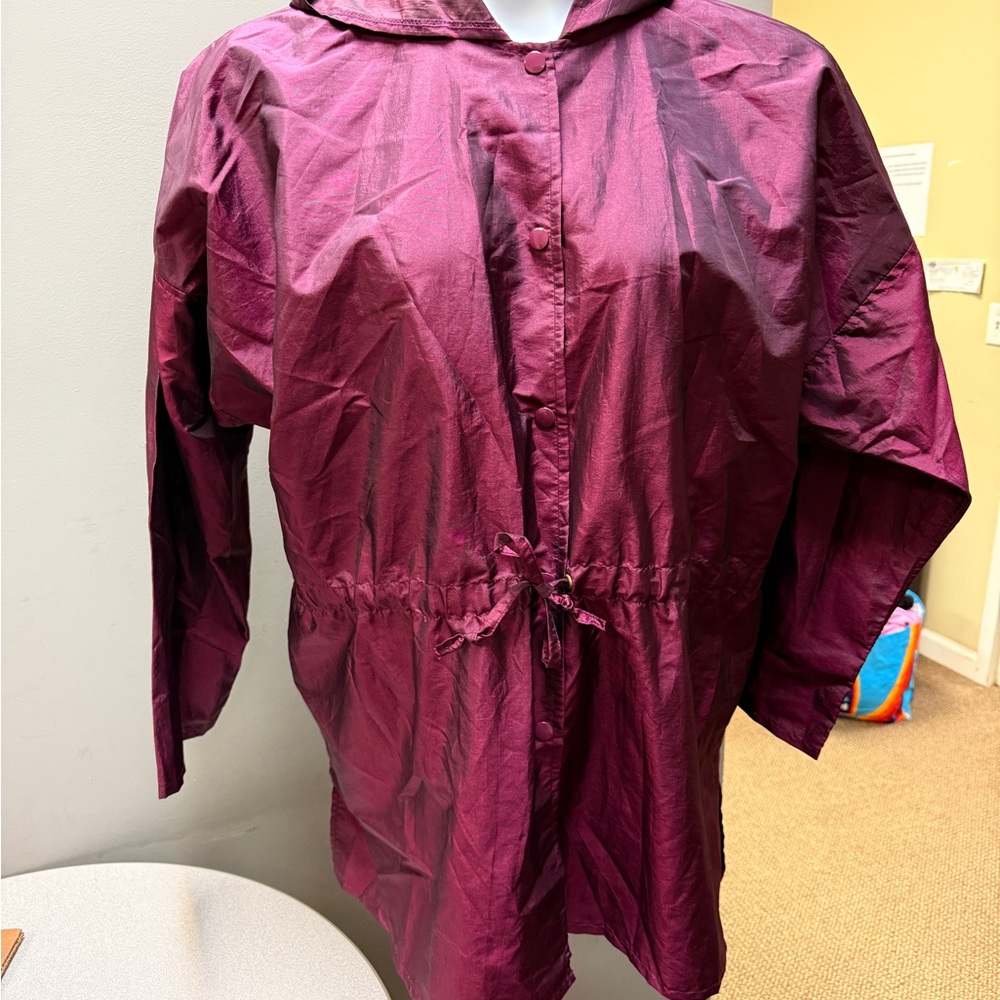 Vintage 90’s Totes-iridescent,  Purple  Rainwear Jacket OS‎